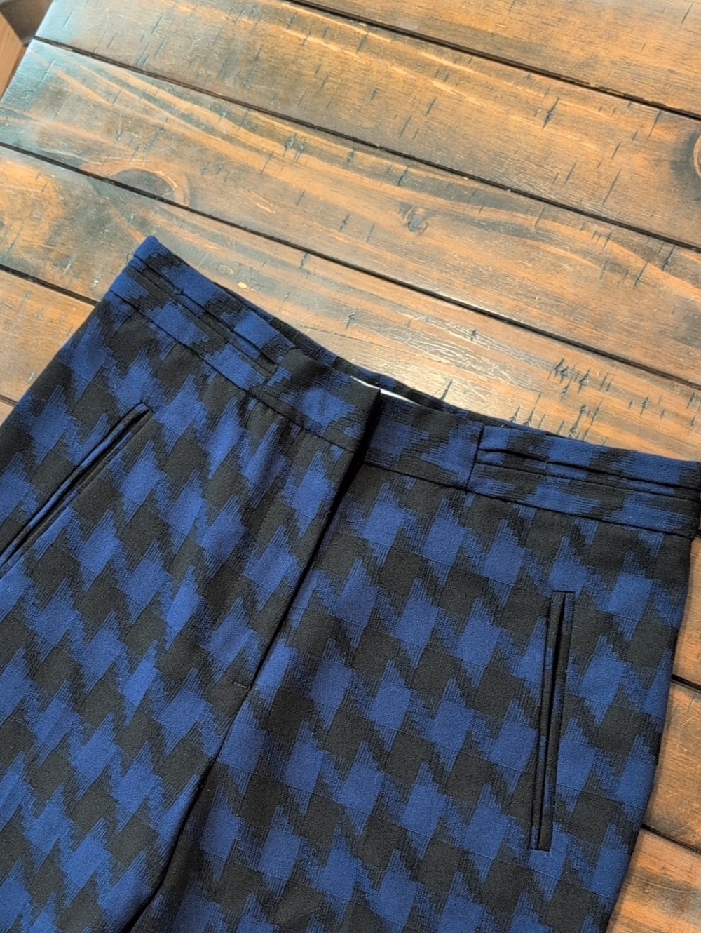 Anthropologie Wiley Windowpane Boot Cut Trousers - Picture 4 of 9